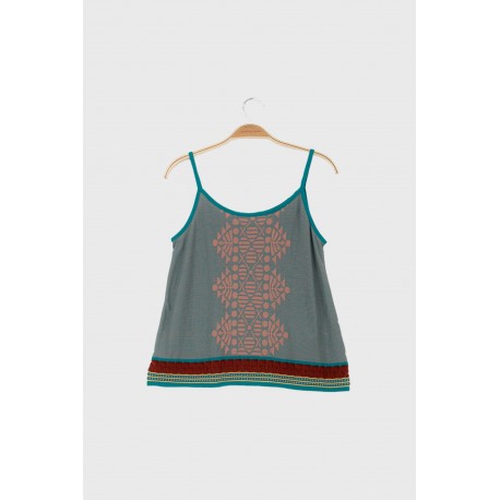 turquoise cami top