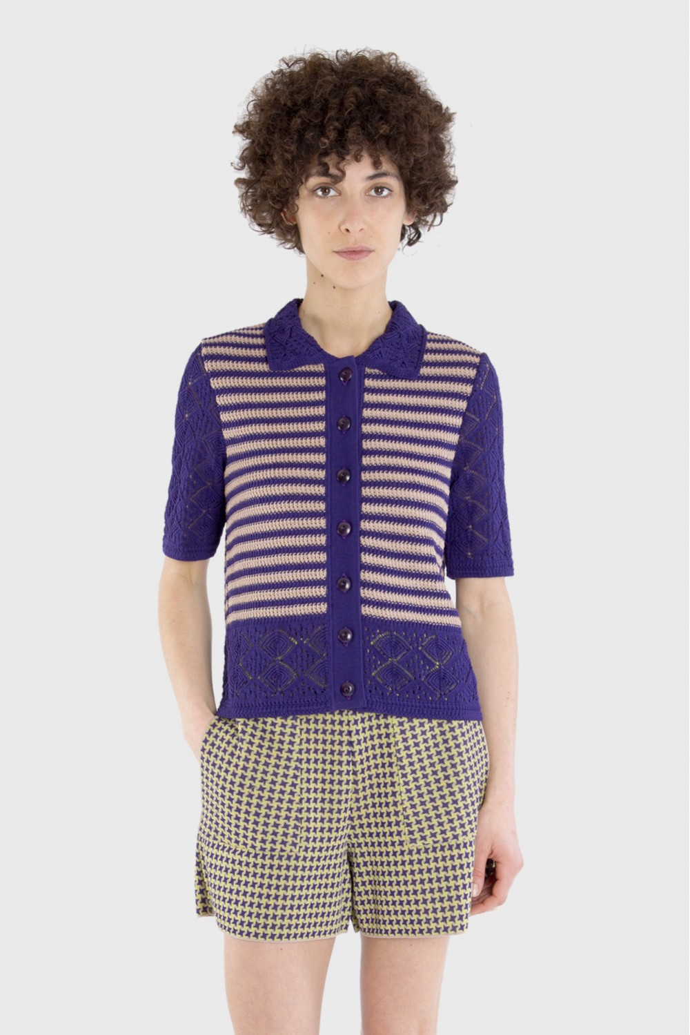  Cardigan  EDDIE Violet