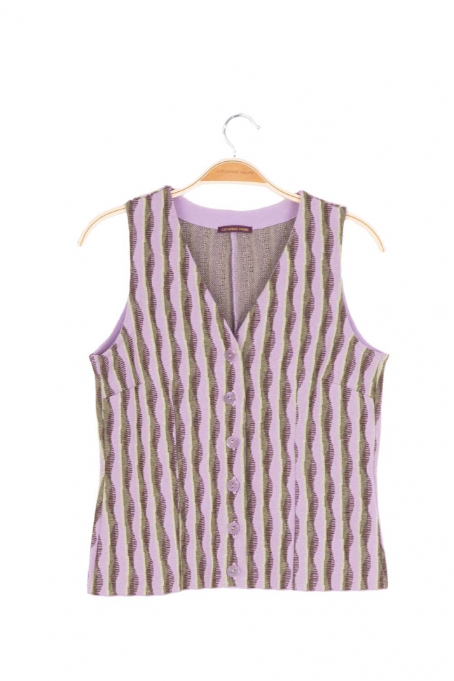 Buttonned top JAZZ Mauve