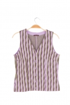 Buttonned top JAZZ Mauve