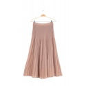 Pleated skirt CODE Beige