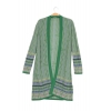 Long open cardigan LENA Green