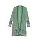 Long open cardigan LENA Green