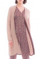 Long open cardigan CODE Beige