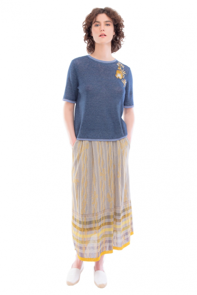 Long skirt LENA Yellow