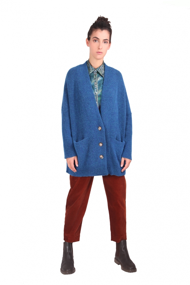 Long cardigan WONDER Blue