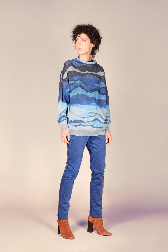 Large Sweater CLOUD Blue