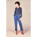 Pantalon carotte GEORGE Bleu