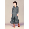 Pleated skirt IRIS Steel