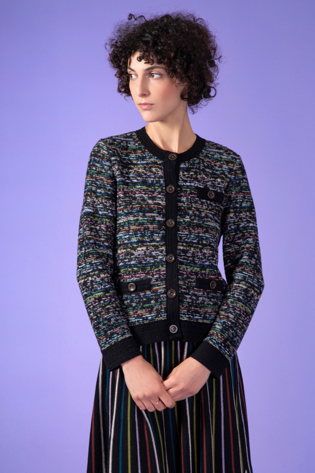 Cardigan Misty Noir