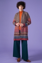 Long open cardigan Continuo Orange