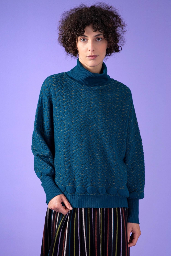 Large Sweater STITCH Petrol