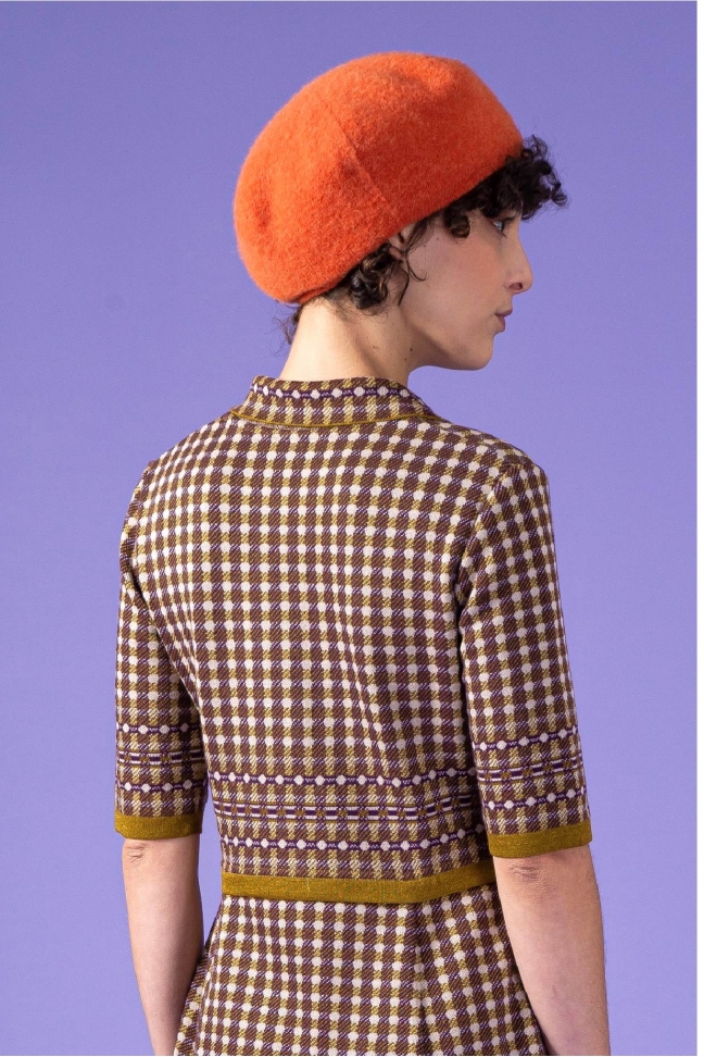 Beret SOUFFLE orange