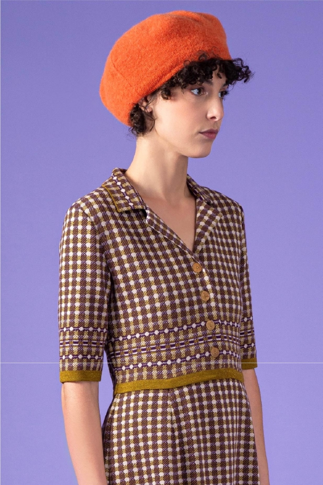 Beret SOUFFLE orange