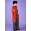 Long open cardigan SOUFFLE Orange