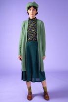 Long open cardigan SOUFFLE Green