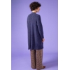 Long open cardigan SOUFFLE Purple