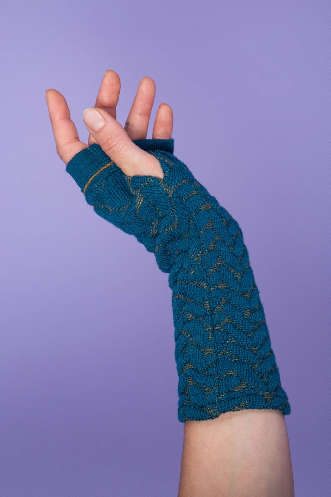 Mittens STITCH Petrol