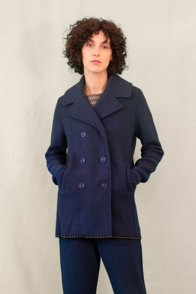 Reefer Coat KENT Navy