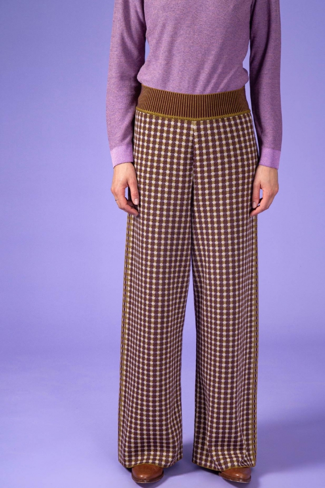 Pantalon Check Bronze