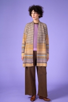 Long Open Cardigan Continuo Gold