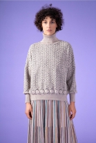 Large Sweater STITCH Beige