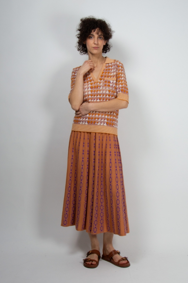 Skirt ARCHIPEL ochre