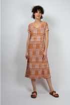 Dress HUELLA ochre