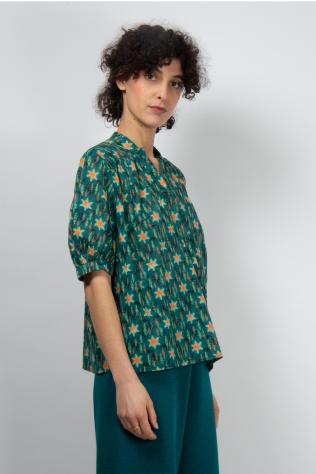 Blouse MERMAID petrol