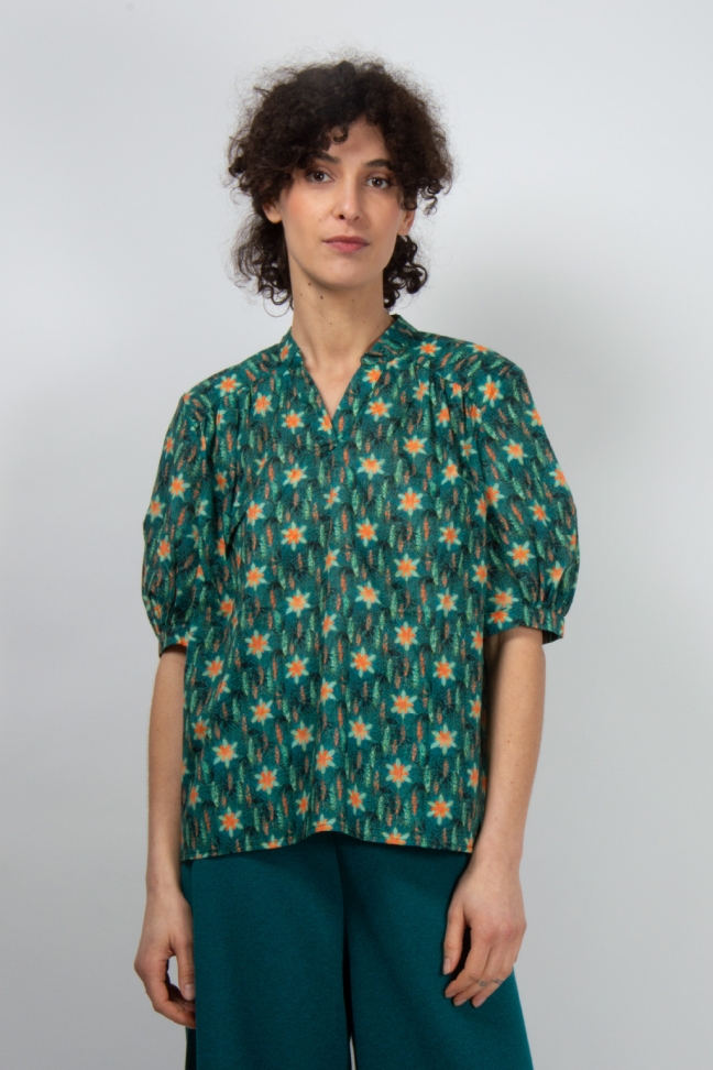 Blouse MERMAID petrol