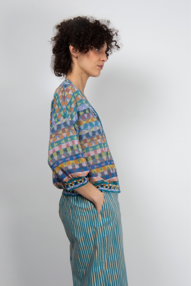 Cardigan MIRAGE petrole