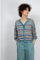 Cardigan MIRAGE petrole