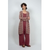 Gilet long ZAMAMI ocre