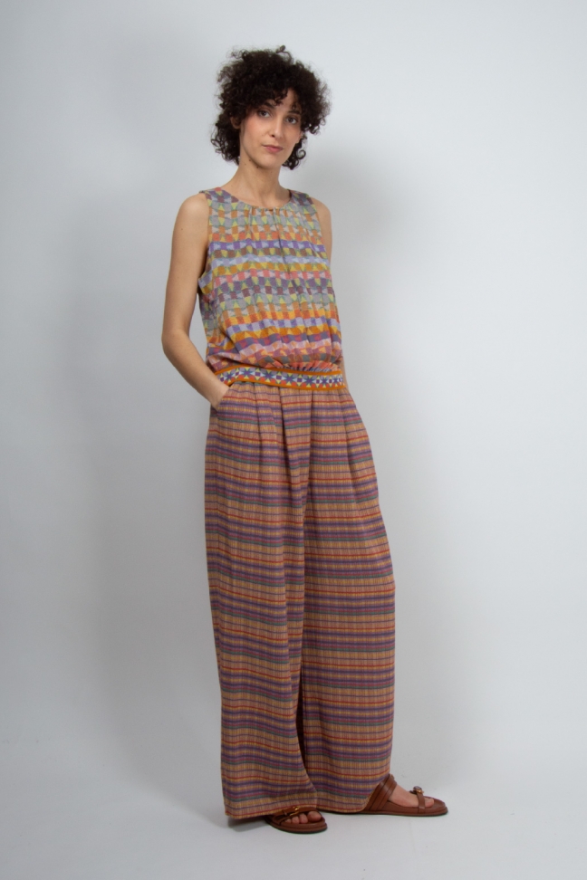 Large pants ZAMAMI ochre