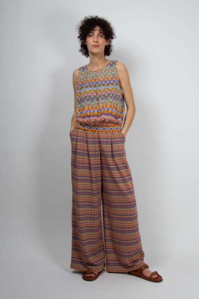 Large pants ZAMAMI ochre