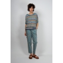 Pantalon carotte SAIL petrole