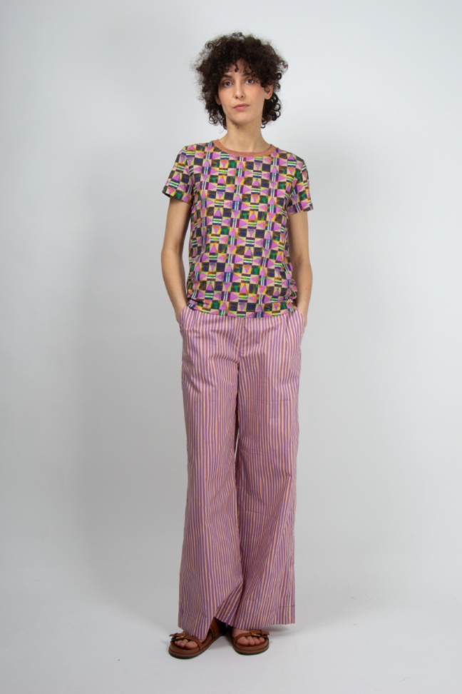 Large pants SAIL mauve