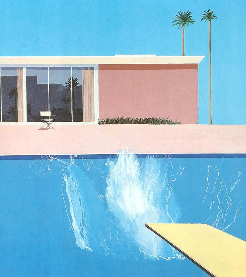 A bigger splash David Hockney